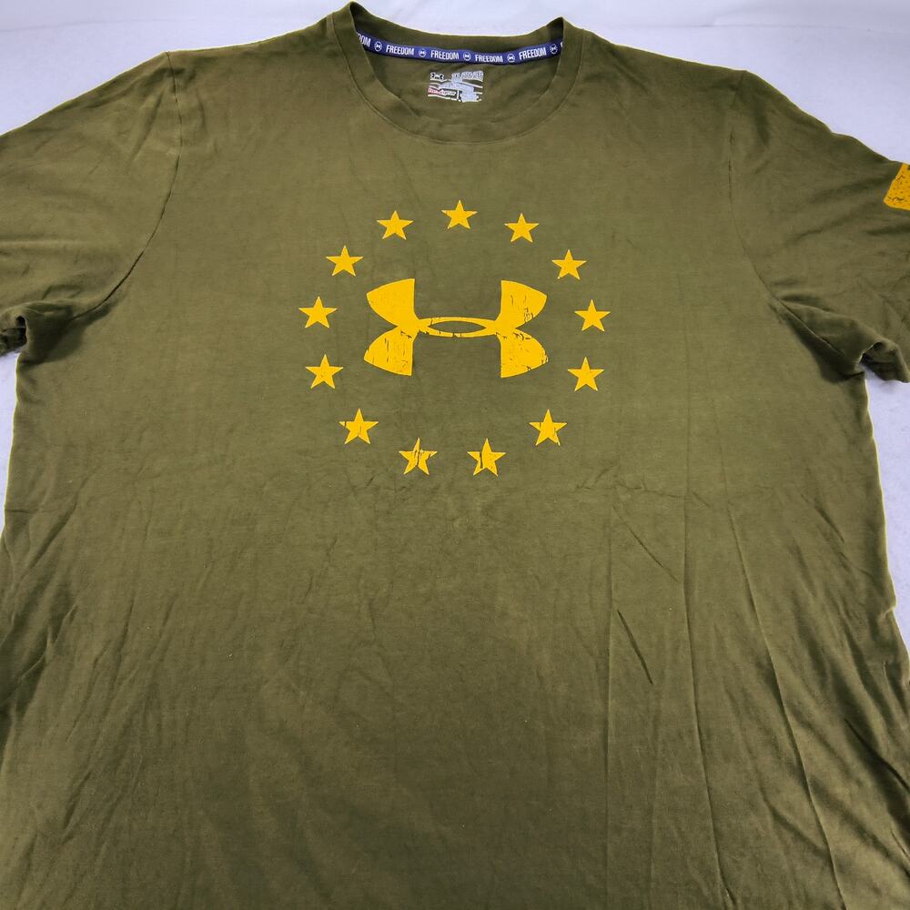 Under Armour Crew Neck Short Sleeve Casual T Shirt Mens Size 2XL Green